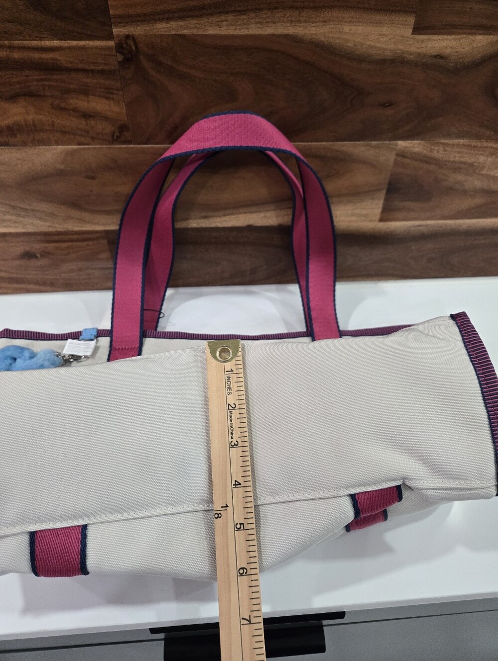 Kipling Tote Bag Beige & Pink Large PARK - Picture 12 of 15